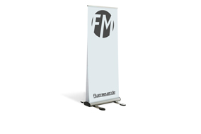 Roll-Up Duo Outdoor, System inkl. Druck