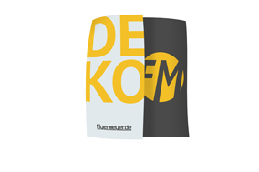 Deko-Banner einseitig bedruckt, nur Druck