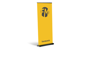 Roll-Up Black, System inkl. Druck