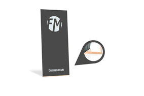 L-Display Holz, System inkl. Druck