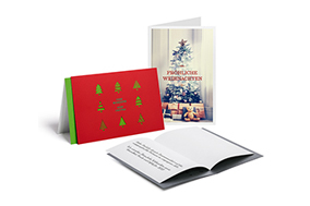 Weihnachtskarten mit Design, individuell